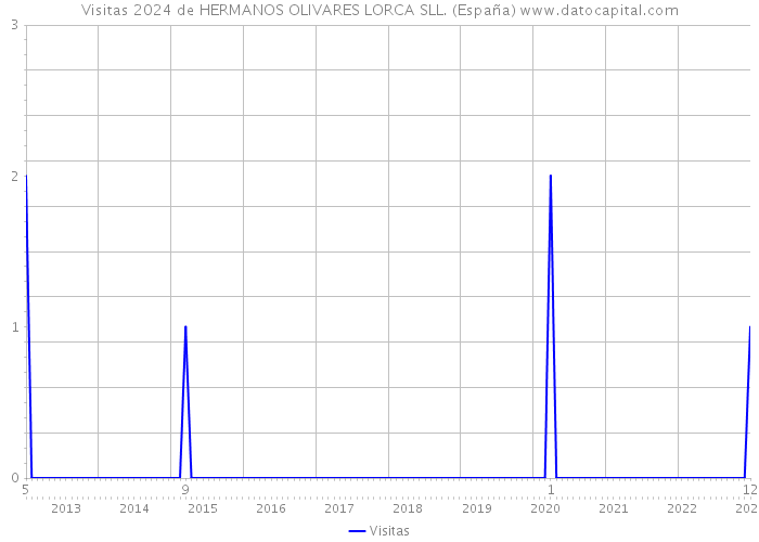Visitas 2024 de HERMANOS OLIVARES LORCA SLL. (España) 
