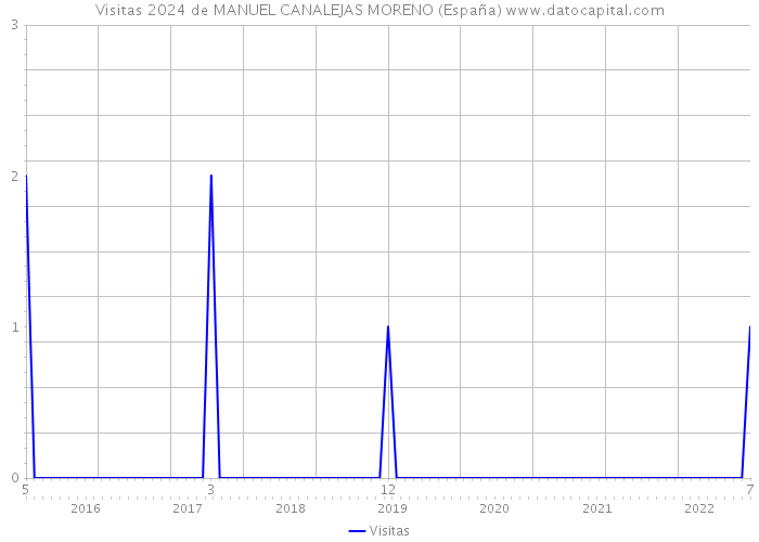 Visitas 2024 de MANUEL CANALEJAS MORENO (España) 