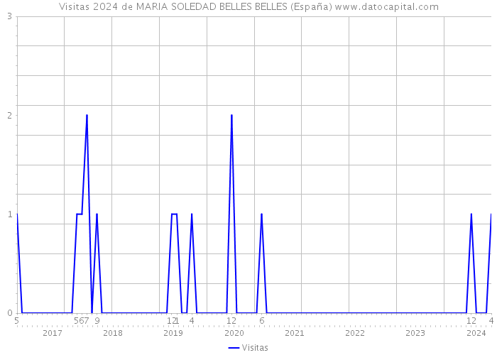 Visitas 2024 de MARIA SOLEDAD BELLES BELLES (España) 