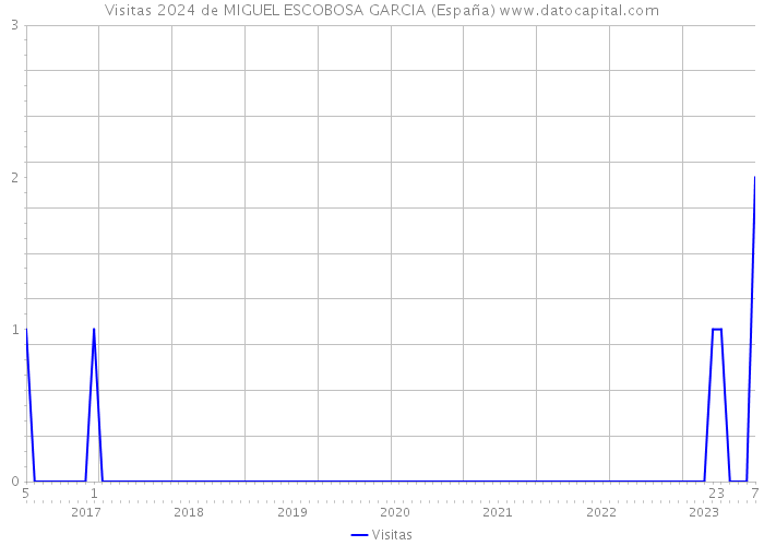 Visitas 2024 de MIGUEL ESCOBOSA GARCIA (España) 