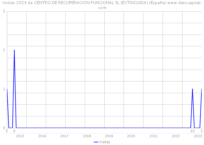 Visitas 2024 de CENTRO DE RECUPERACION FUNCIONAL SL (EXTINGUIDA) (España) 