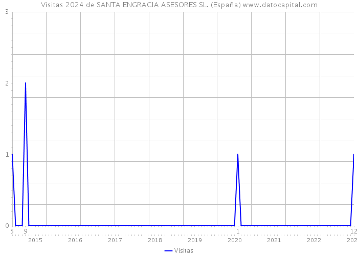 Visitas 2024 de SANTA ENGRACIA ASESORES SL. (España) 
