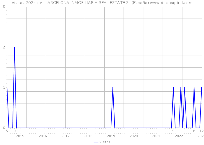 Visitas 2024 de LLARCELONA INMOBILIARIA REAL ESTATE SL (España) 