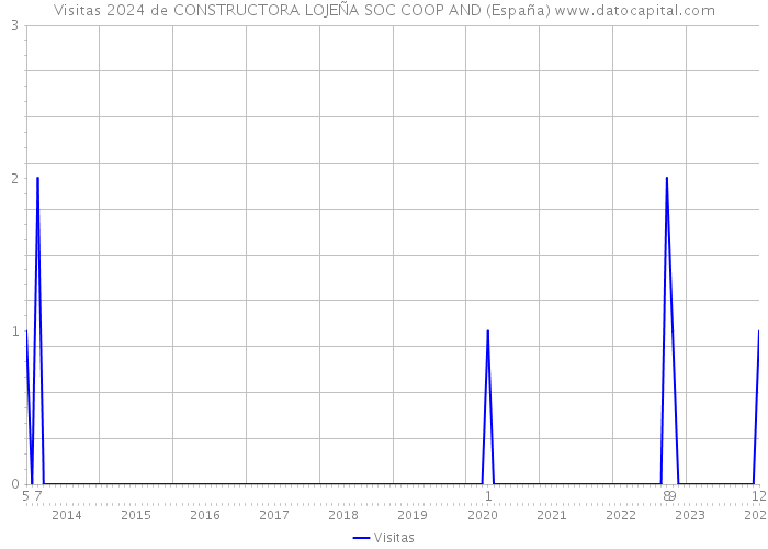 Visitas 2024 de CONSTRUCTORA LOJEÑA SOC COOP AND (España) 