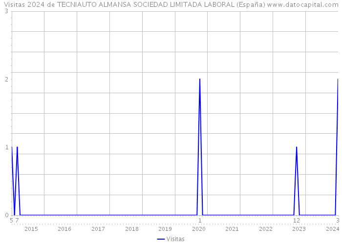 Visitas 2024 de TECNIAUTO ALMANSA SOCIEDAD LIMITADA LABORAL (España) 