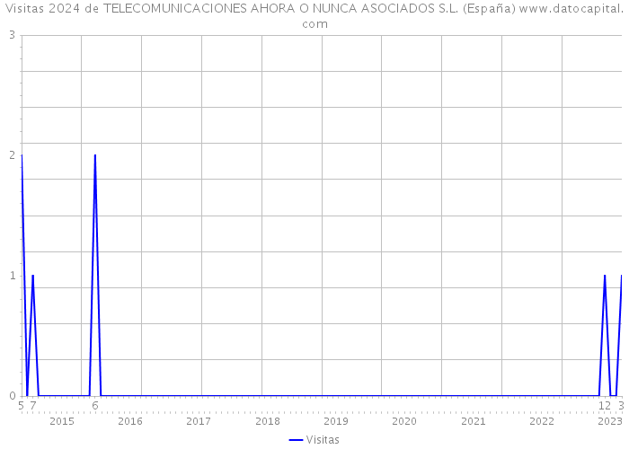 Visitas 2024 de TELECOMUNICACIONES AHORA O NUNCA ASOCIADOS S.L. (España) 
