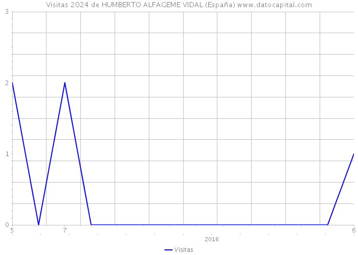 Visitas 2024 de HUMBERTO ALFAGEME VIDAL (España) 