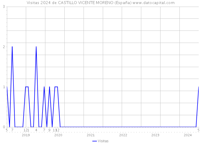 Visitas 2024 de CASTILLO VICENTE MORENO (España) 