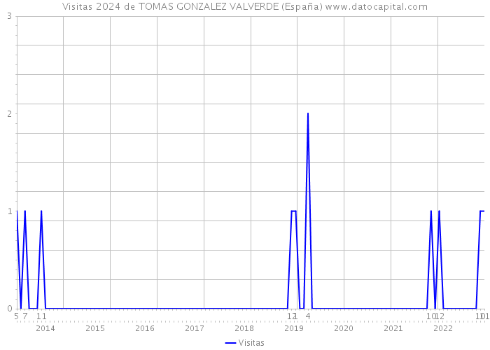 Visitas 2024 de TOMAS GONZALEZ VALVERDE (España) 