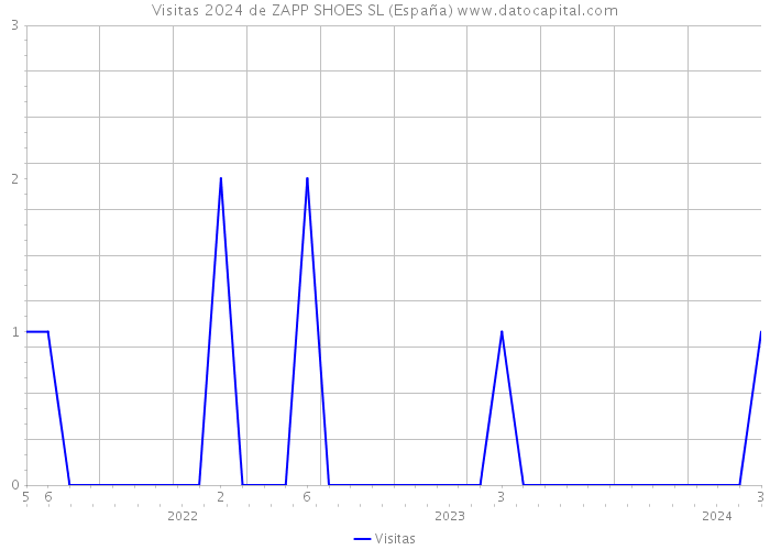 Visitas 2024 de ZAPP SHOES SL (España) 