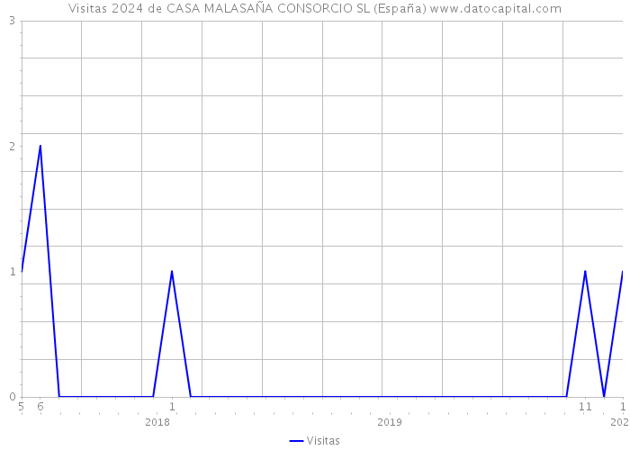 Visitas 2024 de CASA MALASAÑA CONSORCIO SL (España) 