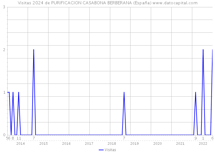 Visitas 2024 de PURIFICACION CASABONA BERBERANA (España) 