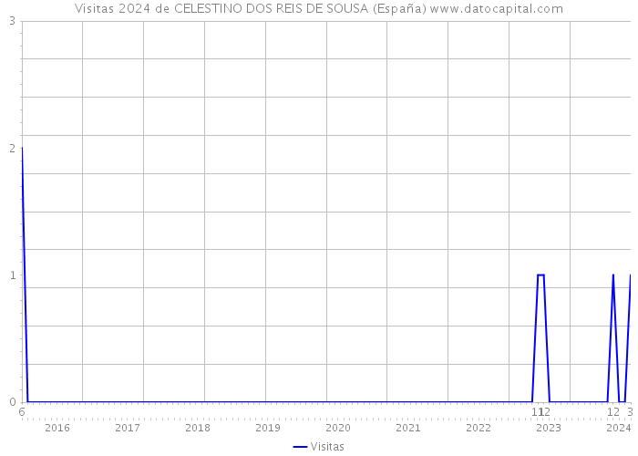 Visitas 2024 de CELESTINO DOS REIS DE SOUSA (España) 