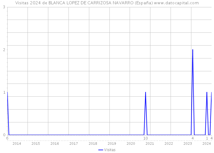 Visitas 2024 de BLANCA LOPEZ DE CARRIZOSA NAVARRO (España) 