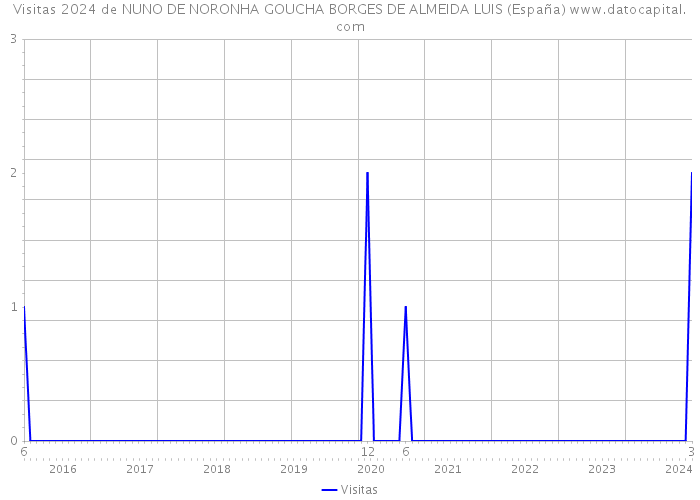 Visitas 2024 de NUNO DE NORONHA GOUCHA BORGES DE ALMEIDA LUIS (España) 