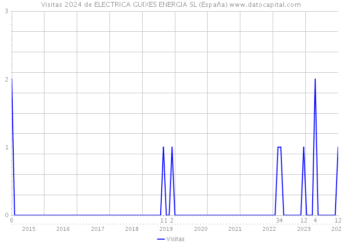 Visitas 2024 de ELECTRICA GUIXES ENERGIA SL (España) 