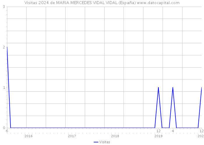 Visitas 2024 de MARIA MERCEDES VIDAL VIDAL (España) 