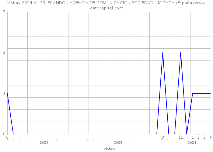 Visitas 2024 de SR. BRANDON AGENCIA DE COMUNICACION SOCIEDAD LIMITADA (España) 