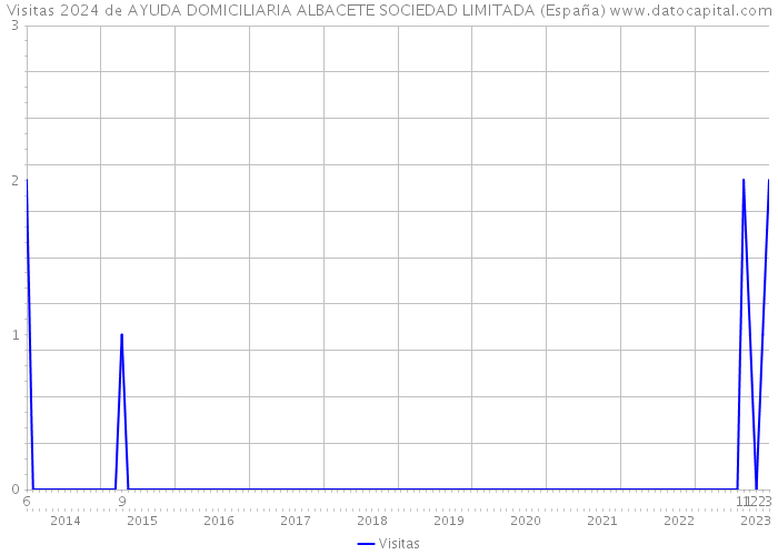 Visitas 2024 de AYUDA DOMICILIARIA ALBACETE SOCIEDAD LIMITADA (España) 