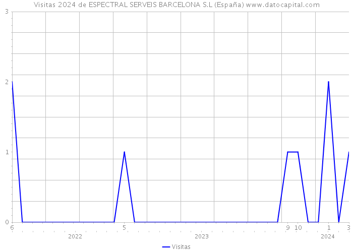 Visitas 2024 de ESPECTRAL SERVEIS BARCELONA S.L (España) 