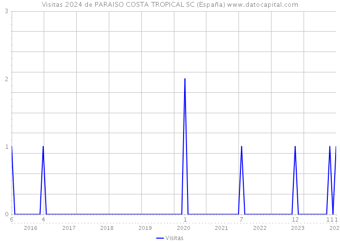 Visitas 2024 de PARAISO COSTA TROPICAL SC (España) 