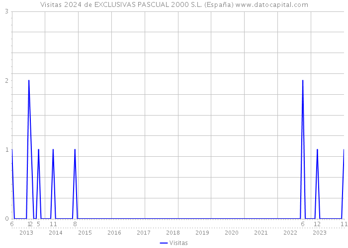 Visitas 2024 de EXCLUSIVAS PASCUAL 2000 S.L. (España) 