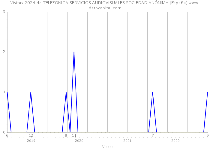 Visitas 2024 de TELEFONICA SERVICIOS AUDIOVISUALES SOCIEDAD ANÓNIMA (España) 