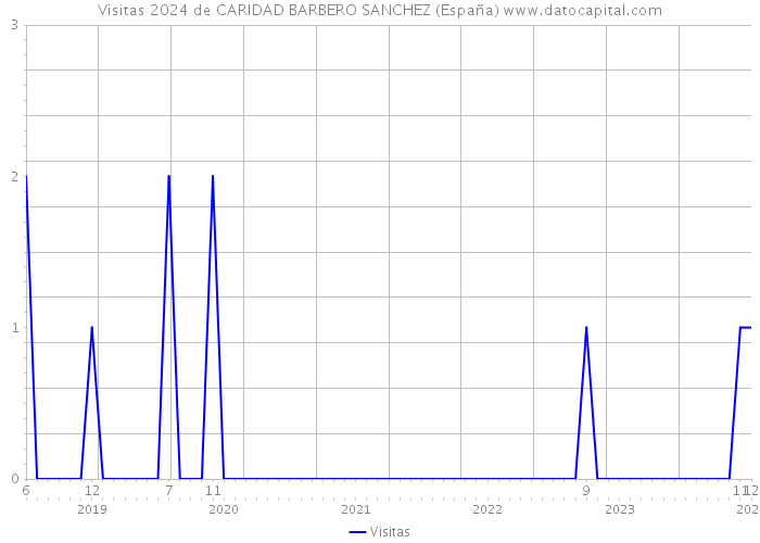 Visitas 2024 de CARIDAD BARBERO SANCHEZ (España) 