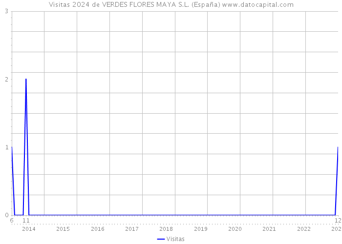 Visitas 2024 de VERDES FLORES MAYA S.L. (España) 