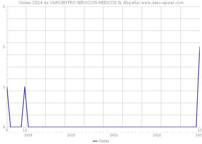 Visitas 2024 de VARICENTRO SERVICIOS MEDICOS SL (España) 