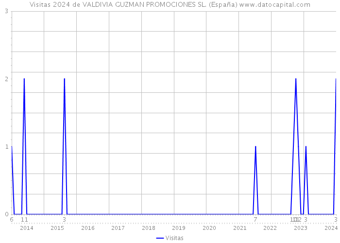 Visitas 2024 de VALDIVIA GUZMAN PROMOCIONES SL. (España) 