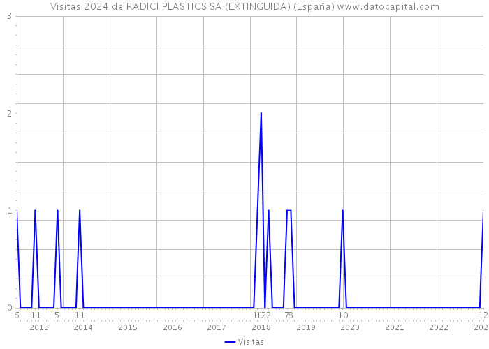 Visitas 2024 de RADICI PLASTICS SA (EXTINGUIDA) (España) 