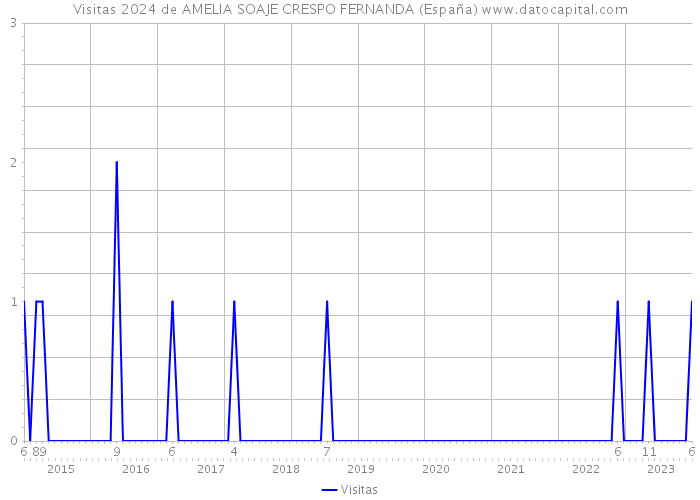 Visitas 2024 de AMELIA SOAJE CRESPO FERNANDA (España) 