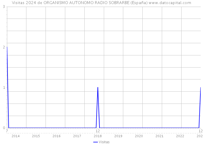 Visitas 2024 de ORGANISMO AUTONOMO RADIO SOBRARBE (España) 