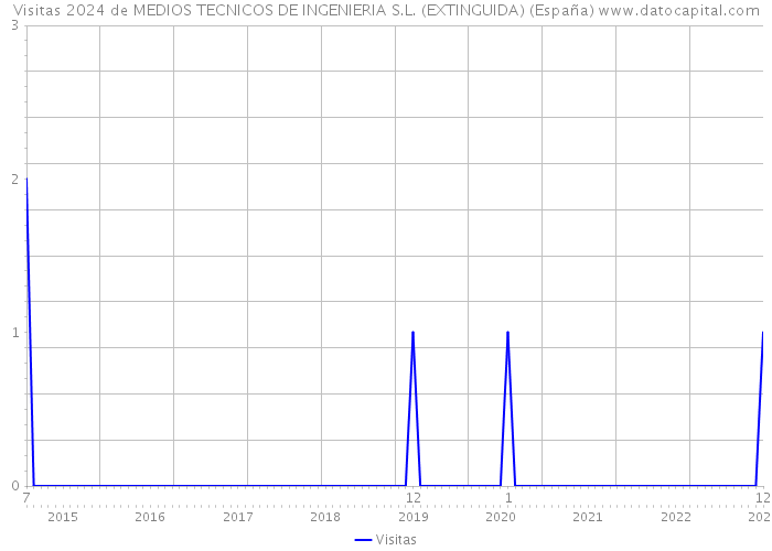 Visitas 2024 de MEDIOS TECNICOS DE INGENIERIA S.L. (EXTINGUIDA) (España) 