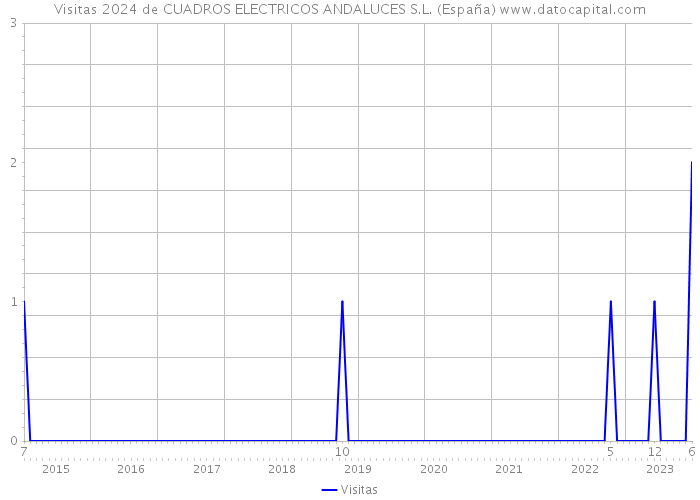 Visitas 2024 de CUADROS ELECTRICOS ANDALUCES S.L. (España) 