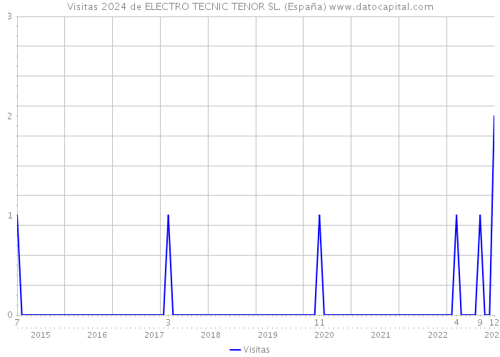 Visitas 2024 de ELECTRO TECNIC TENOR SL. (España) 