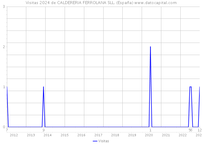 Visitas 2024 de CALDERERIA FERROLANA SLL. (España) 