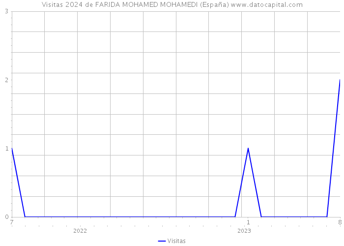 Visitas 2024 de FARIDA MOHAMED MOHAMEDI (España) 