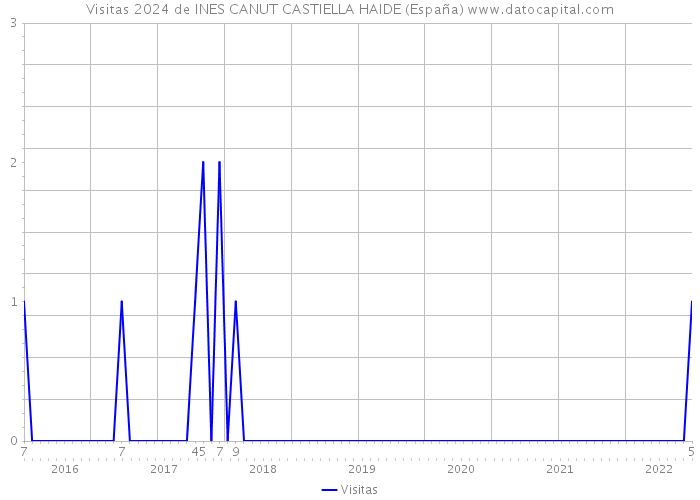 Visitas 2024 de INES CANUT CASTIELLA HAIDE (España) 