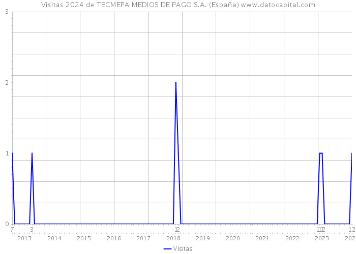 Visitas 2024 de TECMEPA MEDIOS DE PAGO S.A. (España) 