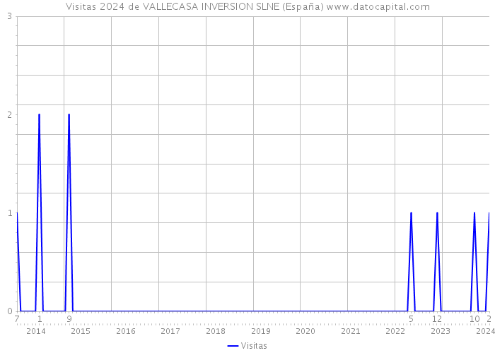 Visitas 2024 de VALLECASA INVERSION SLNE (España) 