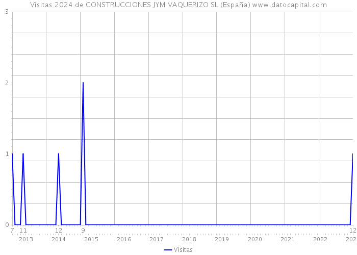 Visitas 2024 de CONSTRUCCIONES JYM VAQUERIZO SL (España) 