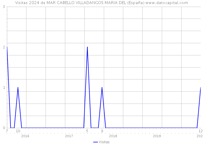 Visitas 2024 de MAR CABELLO VILLADANGOS MARIA DEL (España) 