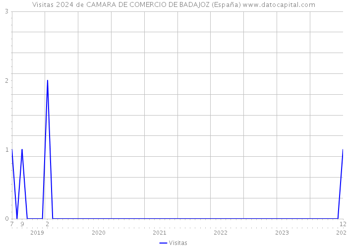 Visitas 2024 de CAMARA DE COMERCIO DE BADAJOZ (España) 