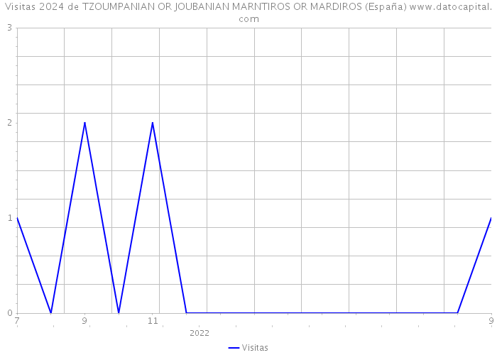 Visitas 2024 de TZOUMPANIAN OR JOUBANIAN MARNTIROS OR MARDIROS (España) 