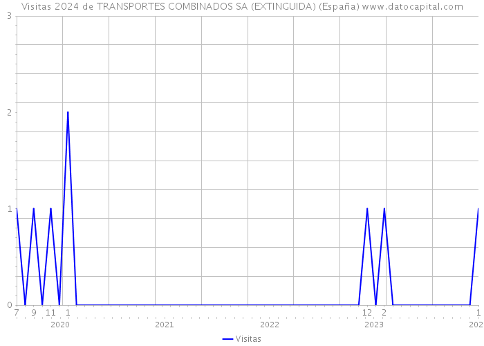 Visitas 2024 de TRANSPORTES COMBINADOS SA (EXTINGUIDA) (España) 