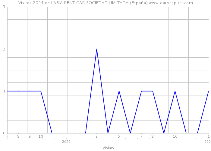 Visitas 2024 de LABIA RENT CAR SOCIEDAD LIMITADA (España) 