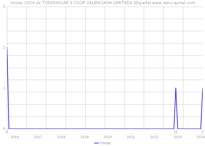 Visitas 2024 de TODOHOGAR S COOP VALENCIANA LIMITADA (España) 