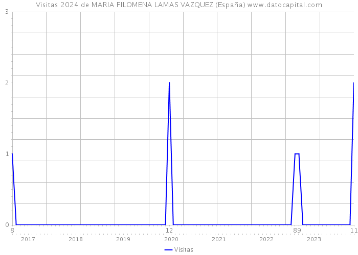 Visitas 2024 de MARIA FILOMENA LAMAS VAZQUEZ (España) 